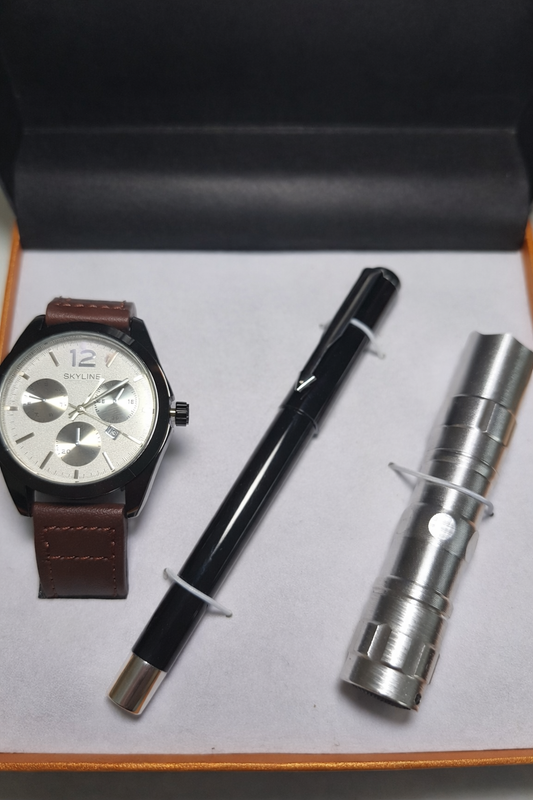 Reloj hombre marrón